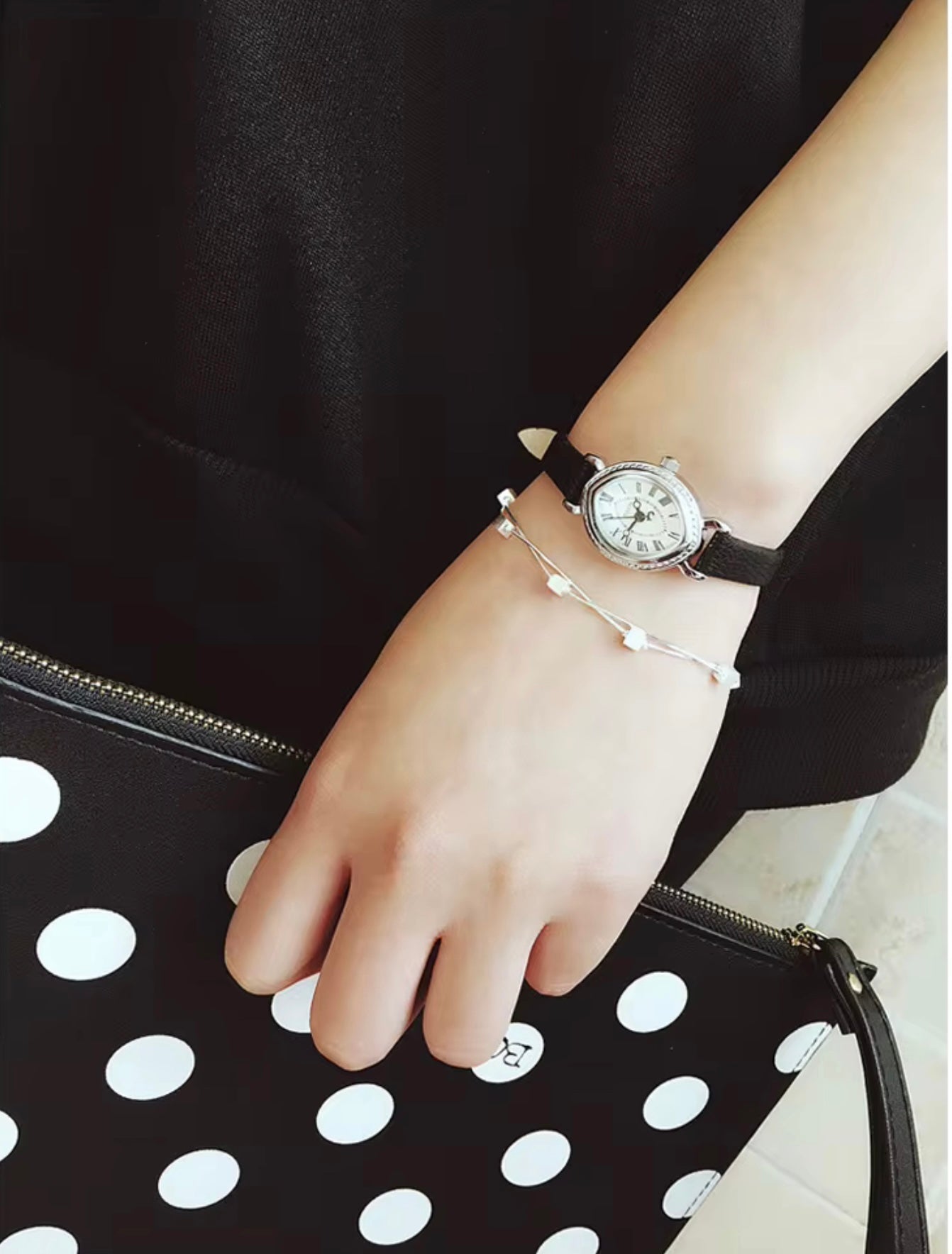 925 Sterling Silver Bracelet Wholesale Double square Snake Bone Bracelet Korean Fashion Bracelet Silver