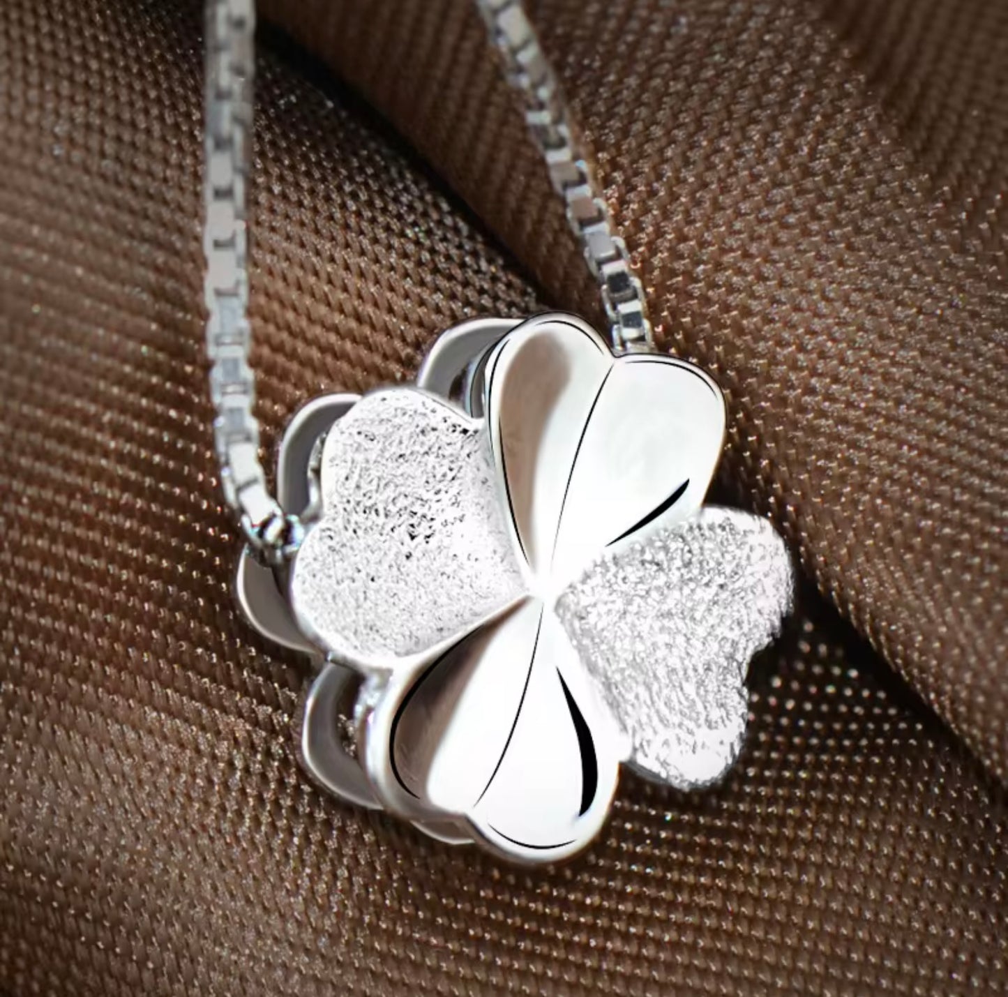 New Fashion Jewelry Chain 925 Silver Four Leaf Clover Necklace