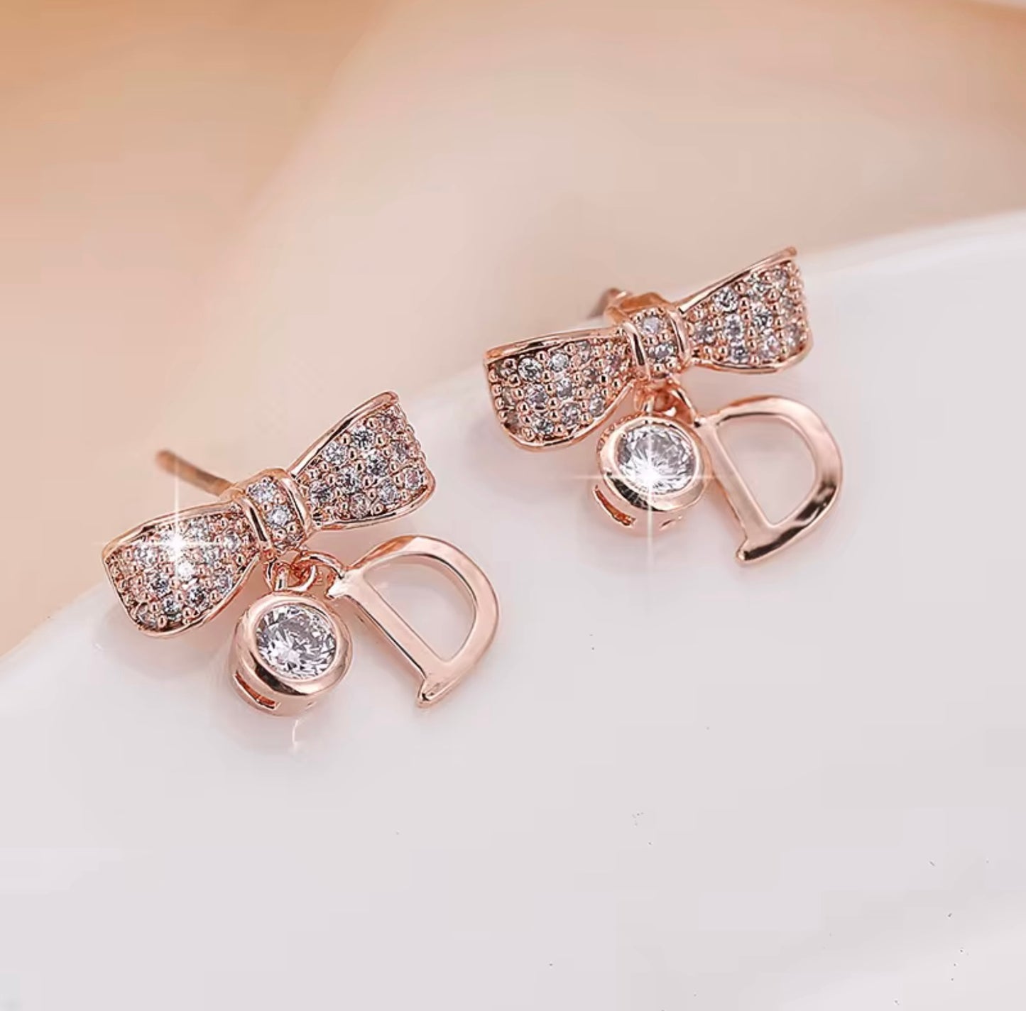 925 Sterling Silver Earrings Set Diamonds Fashion Luxury Jewelry Letters Fashion Stud Earrings