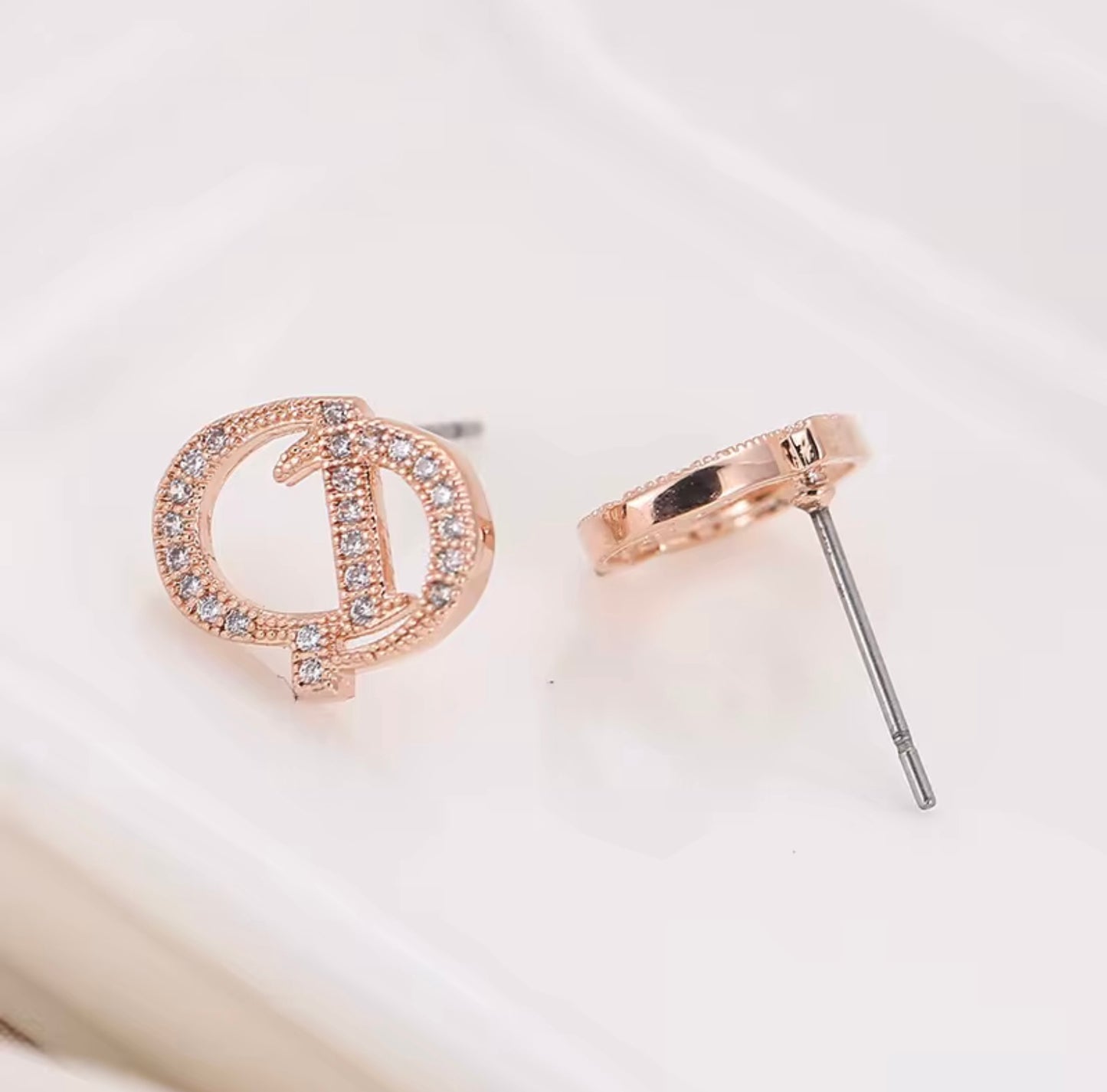 925 Sterling Silver Earrings Set Diamonds Fashion Luxury Jewelry Letters Fashion Stud Earrings