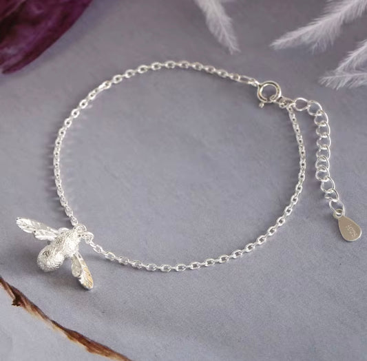 925 Silver High Quality Jewelry Bee Bracelet