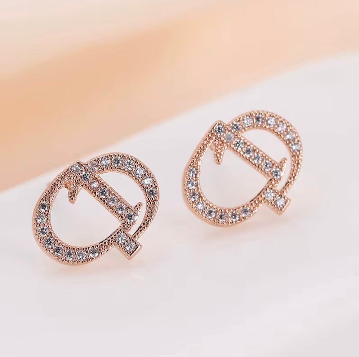 925 Sterling Silver Earrings Set Diamonds Fashion Luxury Jewelry Letters Fashion Stud Earrings