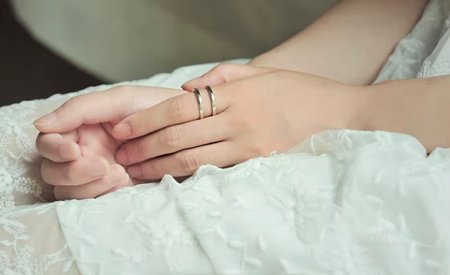 Simple Geometric Circle Copper Finger Ring Wholesale Silver Plated