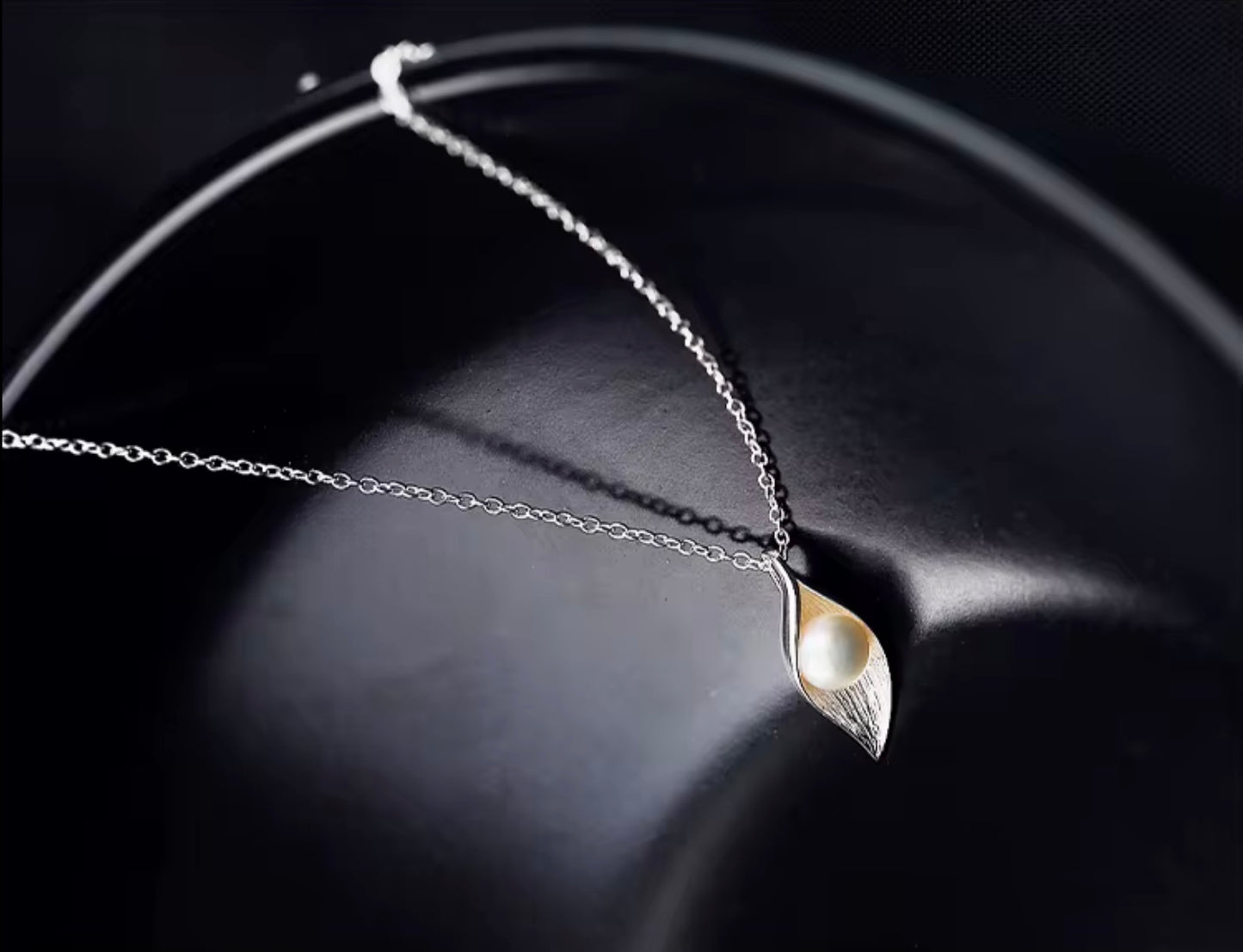 925 Sterling Silver Leaves Necklace & Pendants