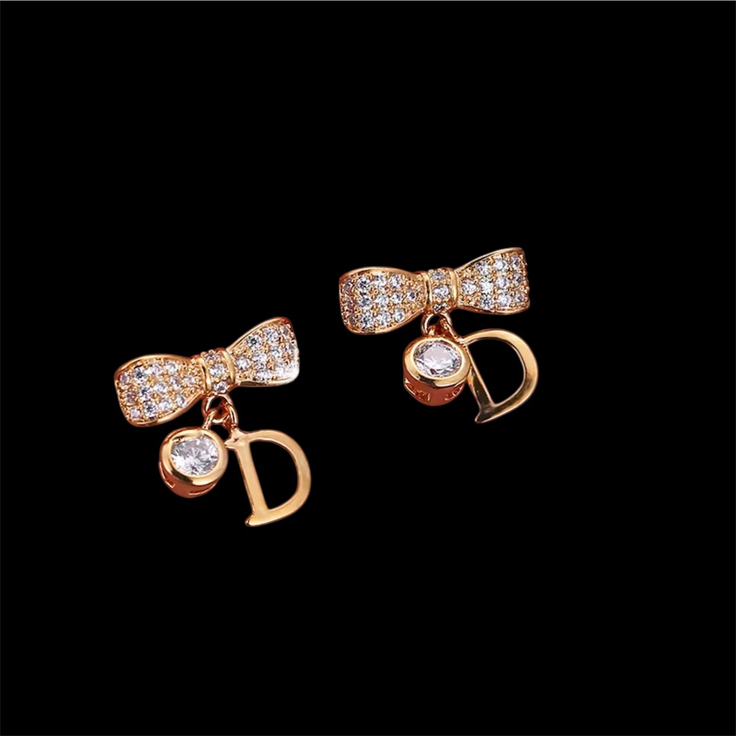 925 Sterling Silver Earrings Set Diamonds Fashion Luxury Jewelry Letters Fashion Stud Earrings